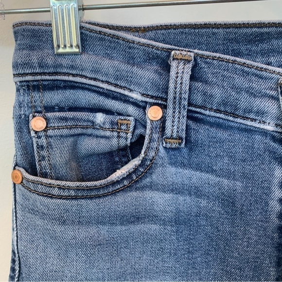 Level 99 High Rise Skinny Crop Nostalgic Blue Size 27 - Picture 4 of 8